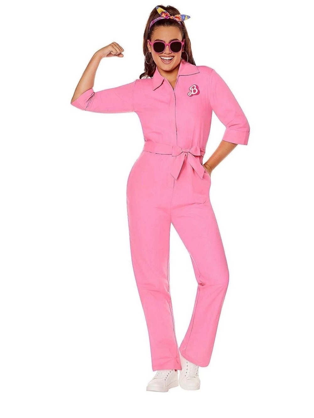 pink Barbie the Movie Pink Power Jumpsuit Adult XL Halloween Costume Cosplay